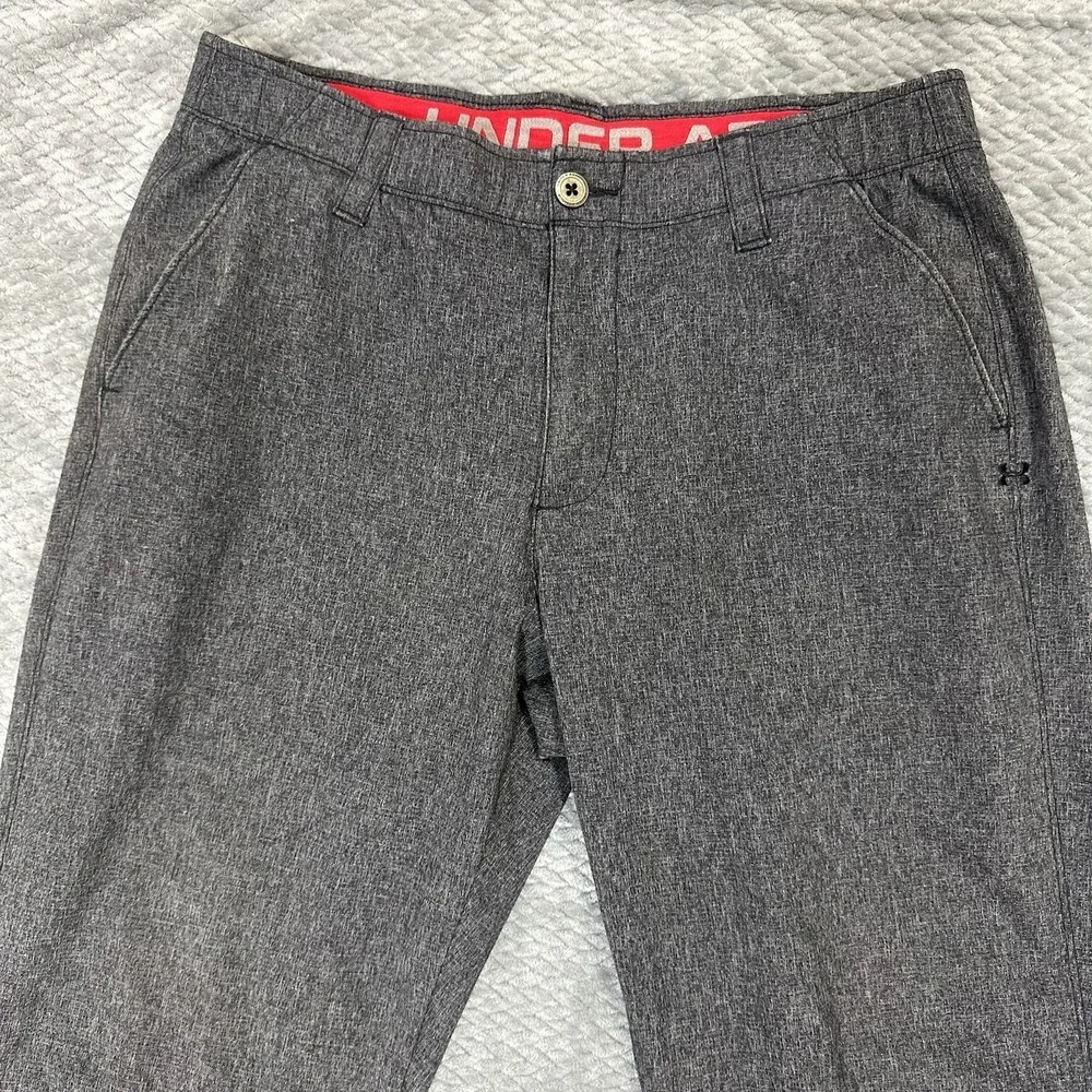 Under Armour Men's 34 x 32 Match Play Performance Pants Golf Athletic Gray